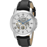 Fossil Townsman Automatic Chronograph White Dial Blue Leather Strap Watch for Men - ME3167 Authentic Buy Shop Now