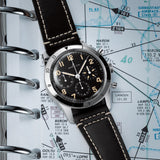 Breitling Avi Ref. 765 1953 Re-Edition Black Dial Black Leather Strap Watch for Men - AB0920131B1X1 Authentic Buy Shop Now