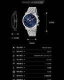 Maserati Epoca Chronograph Blue Dial Silver Steel Strap Watch For Men - R8873618024 Authentic Buy Shop Now