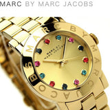 Marc Jacobs Blade Gold Dial Gold Steel Strap Watch for Women - MBM3141 Authentic Buy Shop Now