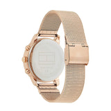 Tommy Hilfiger Blake Chronograph Rose Gold Dial Rose Gold Mesh Bracelet Watch For Women - 1781907 Authentic Buy Shop Now