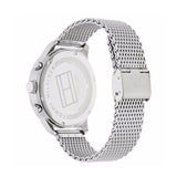 Tommy Hilfiger Chase Quartz Grey Dial Silver Mesh Bracelet Watch For Men - 1791484 Authentic Buy Shop Now