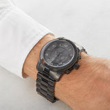 Michael Kors Runway Chronograph Black Dial Black Steel Strap Watch for Men - MK8157 Authentic Buy Shop Now