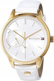 Tommy Hilfiger Brooklyn Quartz White Dial White Leather Strap Watch for Women - 1782018 Authentic Buy Shop Now