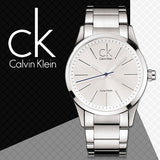Calvin Klein Bold White Dial Silver Steel Strap Watch for Men - K2241120 Authentic Buy Shop Now