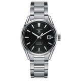 Tag Heuer Carrera Automatic Black Dial Silver Steel Strap Watch for Men - WAR211A.BA0782 Authentic Buy Shop Now