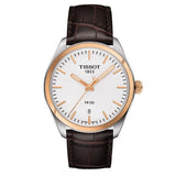 Tissot T Classic PR 100 Quartz White Dial Brown Leather Strap Watch for Men - T101.410.26.031.00 Authentic Buy Shop Now