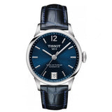 Tissot Chemin Des Tourelles Powermatic 80 Lady Blue Dial Blue Leather Strap Watch For Women - T099.207.16.047.00 Authentic Buy Shop Now