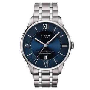 Tissot Chemin Des Tourelles Powermatic 80 Blue Dial Silver Steel Strap Watch for Men - T099.407.11.048.00 Authentic Buy Shop Now