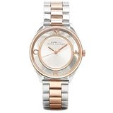 Marc Jacobs Tether Transparent White Dial Two Tone Steel Strap Watch for Women - MBM3436 Authentic Buy Shop Now