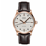 Mido Multifort Automatic Silver Dial Brown Leather Strap Watch For Men - M005.430.36.031.80 Authentic Buy Shop Now