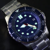 Citizen Promaster Mechanical Blue Dial Silver Steel Strap Watch For Men - NJ0121-89L Authentic Buy Shop Now