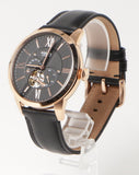 Fossil Townsman Automatic Black Dial Black Leather Strap Watch for Men - ME3170 Authentic Buy Shop Now