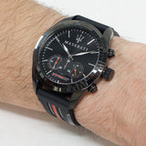 Maserati Traguardo Chronograph Black Dial Black Rubber Strap Watch For Men - R8871612004 Authentic Buy Shop Now
