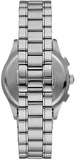 Emporio Armani Paolo Chronograph Black Dial Silver Steel Strap Watch For Men - AR11602 Authentic Buy Shop Now
