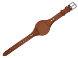 Fossil Boyfriend Chronograph White Dial Brown Leather Strap Watch for Women - ES3837 Authentic Buy Shop Now