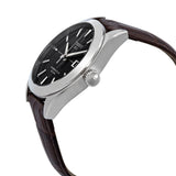 Tissot Gentleman Powermatic 80 Silicium Black Dial Brown Leather Strap Watch For Men - T127.407.16.051.01 Authentic Buy Shop Now