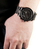 Michael Kors Runway Chronograph Black Dial Black Steel Strap Watch for Men - MK8157 Authentic Buy Shop Now