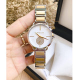 Michael Kors Silver Dial Two Tone Steel Strap Watch for Women - MK3679 Authentic Buy Shop Now