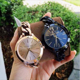 Michael Kors Slim Runway Black Dial Black Steel Strap Watch for Women - MK3317 Authentic Buy Shop Now