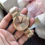 Michael Kors Portia Rose Gold Dial Two Tone Steel Strap Watch for Women - MK3706 Authentic Buy Shop Now