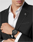Philipp Plein High-Conic Automatic Black Dial Black Silicone Strap Watch for Men - PWRAA0923 Authentic Buy Shop Now