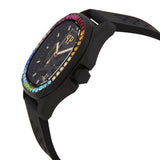 Philipp Plein Skeleton Spectre Black Dial Black Silicone Strap Watch for Men - PWRAA1023 Authentic Buy Shop Now