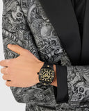 Philipp Plein Hexagon Phantom Black Dial Black Silicone Strap Watch For Men- PWPUA0224 Authentic Buy Shop Now