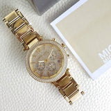Michael Kors Parker Gold Dial Gold Steel Strap Watch for Women - MK5856 Authentic Buy Shop Now