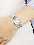 Michael Kors Lexington Quartz White Dial Silver Steel Strap Watch For Women - MK3228 Authentic Buy Shop Now