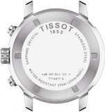 Tissot PRC 200 Chronograph Quartz Blue Dial Silver Steel Strap Watch For Men - T114.417.11.047.00 Authentic Buy Shop Now