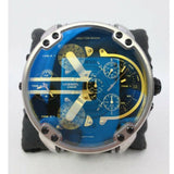 Diesel Mr. Daddy 2.0 Chronograph Black Dial Grey Nylon Strap Watch For Men - DZ7429 Authentic Buy Shop Now