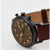 Fossil Retro Pilot Chronograph Brown Dial Brown Leather Strap Watch for Men - FS5833 Authentic Buy Shop Now