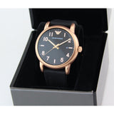 Emporio Armani Luigi Quartz Black Dial Black Rubber Strap Watch For Men - AR11097 Authentic Buy Shop Now