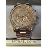 Michael Kors Dylan Rose Gold Dial Rose Gold Steel Strap Watch for Women - MK5576 Authentic Buy Shop Now