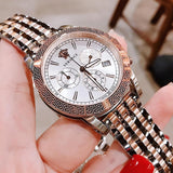 Versace Sport Tech Chronograph While Dial Two Tone Steel Strap Watch for Men - VELT00319 Authentic Buy Shop Now