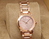 Burberry The City Nude Dial Rose Gold Steel Strap Watch for Women - BU9228 Authentic Buy Shop Now
