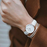 Daniel Wellington Petite Bondi White Dial White Leather Strap Watch for Women - DW00100189 Authentic Buy Shop Now