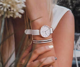 Daniel Wellington Petite Dover Quartz White Dial White NATO Strap Watch For Women - DW001000313 Authentic Buy Shop Now