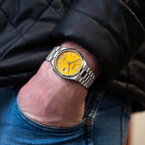 Citizen Tsuyosa Automatic Yellow Dial Silver Steel Strap Watch for Men - NJ0150-81Z Authentic Buy Shop Now
