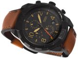 Fossil Bronson Black Dial Brown Leather Strap Watch for Men - FS5714 Authentic Buy Shop Now