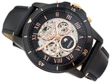Fossil Grant Sport Automatic Skeleton Black Dial Black Leather Strap Watch for Men - ME3138 Authentic Buy Shop Now