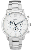Fossil Neutra Chronograph White Dial Silver Steel Strap Watch for Men - FS5433 Authentic Buy Shop Now