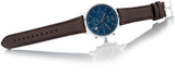 Hugo Boss Attitude Blue Dial Brown Leather Strap Watch for Men - 1513606 Authentic Buy Shop Now