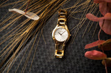 Calvin Klein Class White Dial Gold Steel Strap Watch for Women - K6R23526 Authentic Buy Shop Now