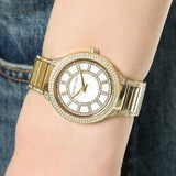 Michael Kors Kerry Mother of Pearl Dial Gold Steel Strap Watch for Women - MK3312 Authentic Buy Shop Now