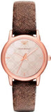 Emporio Armani Classic Analog Grey Dial Brown Leather Strap Watch For Men - AR1813 Authentic Buy Shop Now