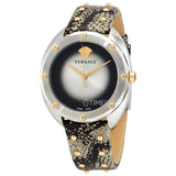 Versace Shadov Quartz Silver Dial Snakeskin Green Leather Strap Watch for Women - VEBM00718 Authentic Buy Shop Now