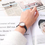 Emporio Armani Rosa Quartz Mother Of Pearl White Dial Black Leather Strap Watch For Women - AR11356 Authentic Buy Shop Now