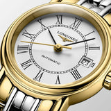 Longines Presence 25.5mm Automatic White Dial Two Tone Steel Strap Watch for Women - L4.321.2.11.7 Authentic Buy Shop Now